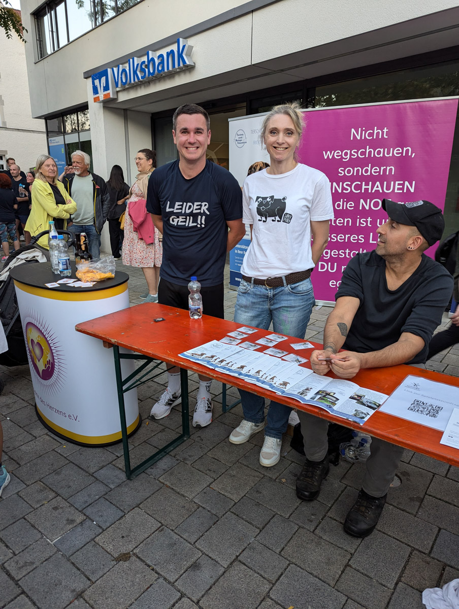 Unser Projektstand mit dem Tierschutzverein